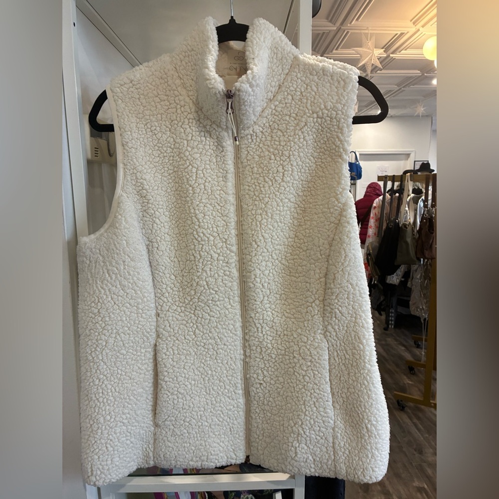 CALIA zip up Sherpa vest size L - Picture 2 of 3